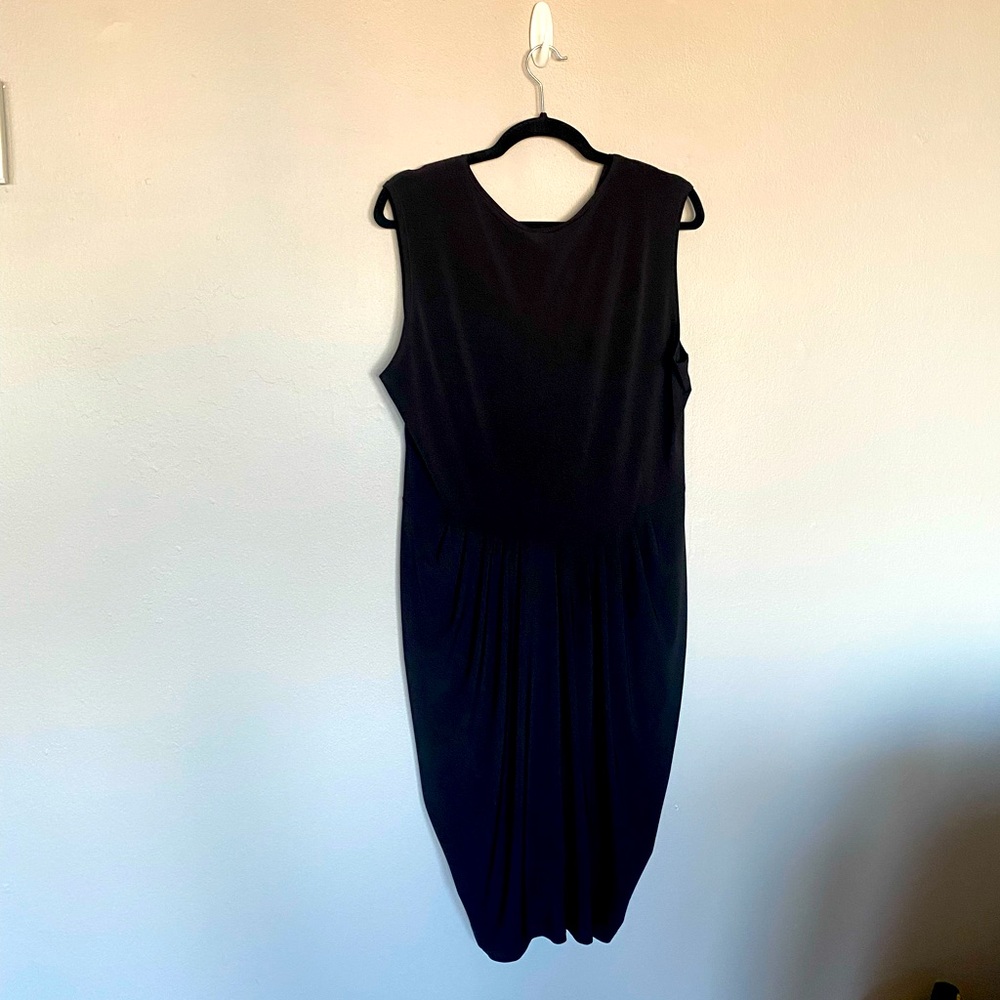 Black Knee Length Sleeveless Stretchy Dress by Hypnotized - Picture 6 of 8